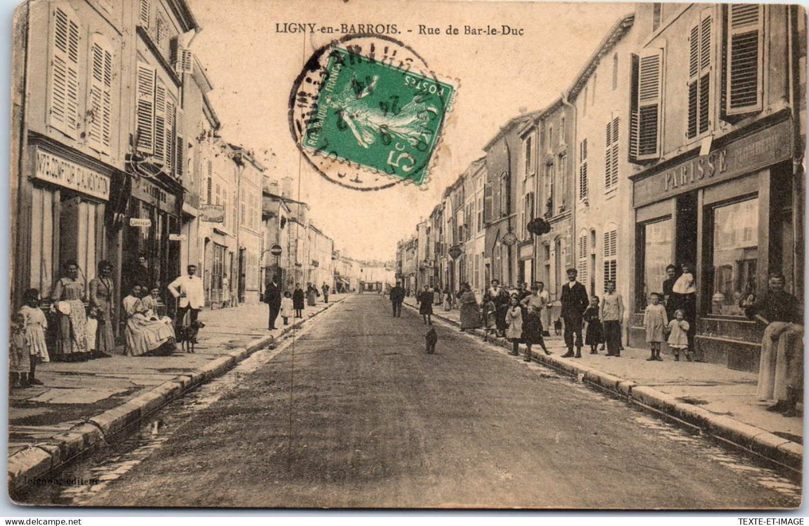 55 LIGNY EN BARROIS - La Rue De Mar Le Duc  - Ligny En Barrois