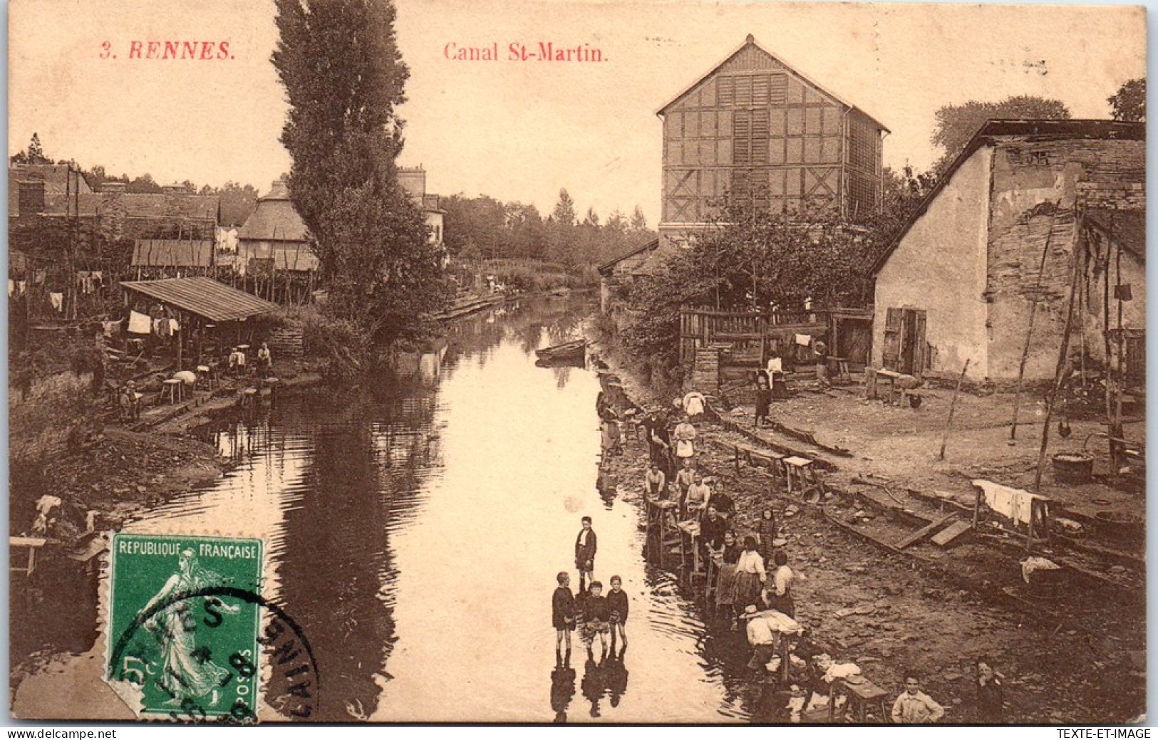 35 RENNES - Le Canal Saint Martin. - Rennes