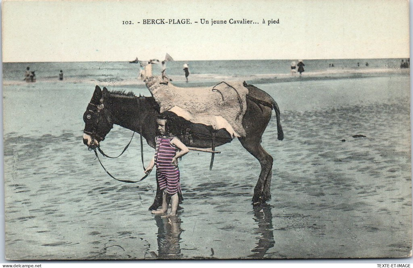 62 BERCK PLAGE - Un Jeune Cavalier, A Pied  - Berck