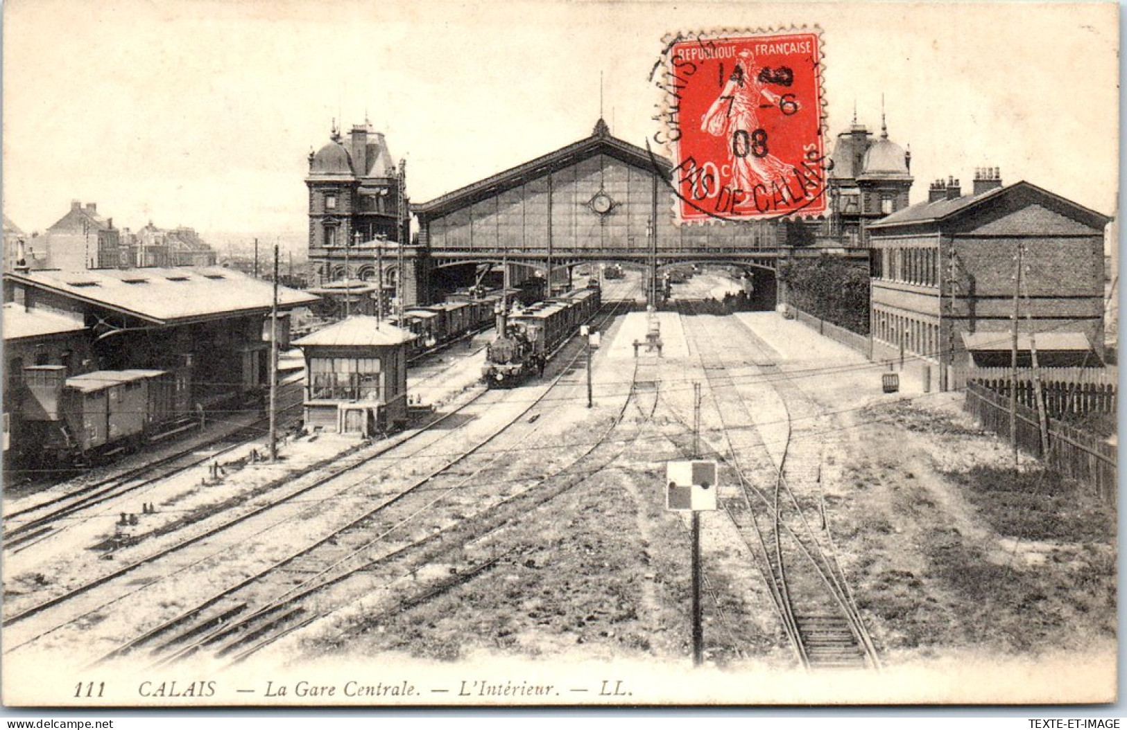 62 CALAIS - La Gare Centrale - L'interieur  - Calais