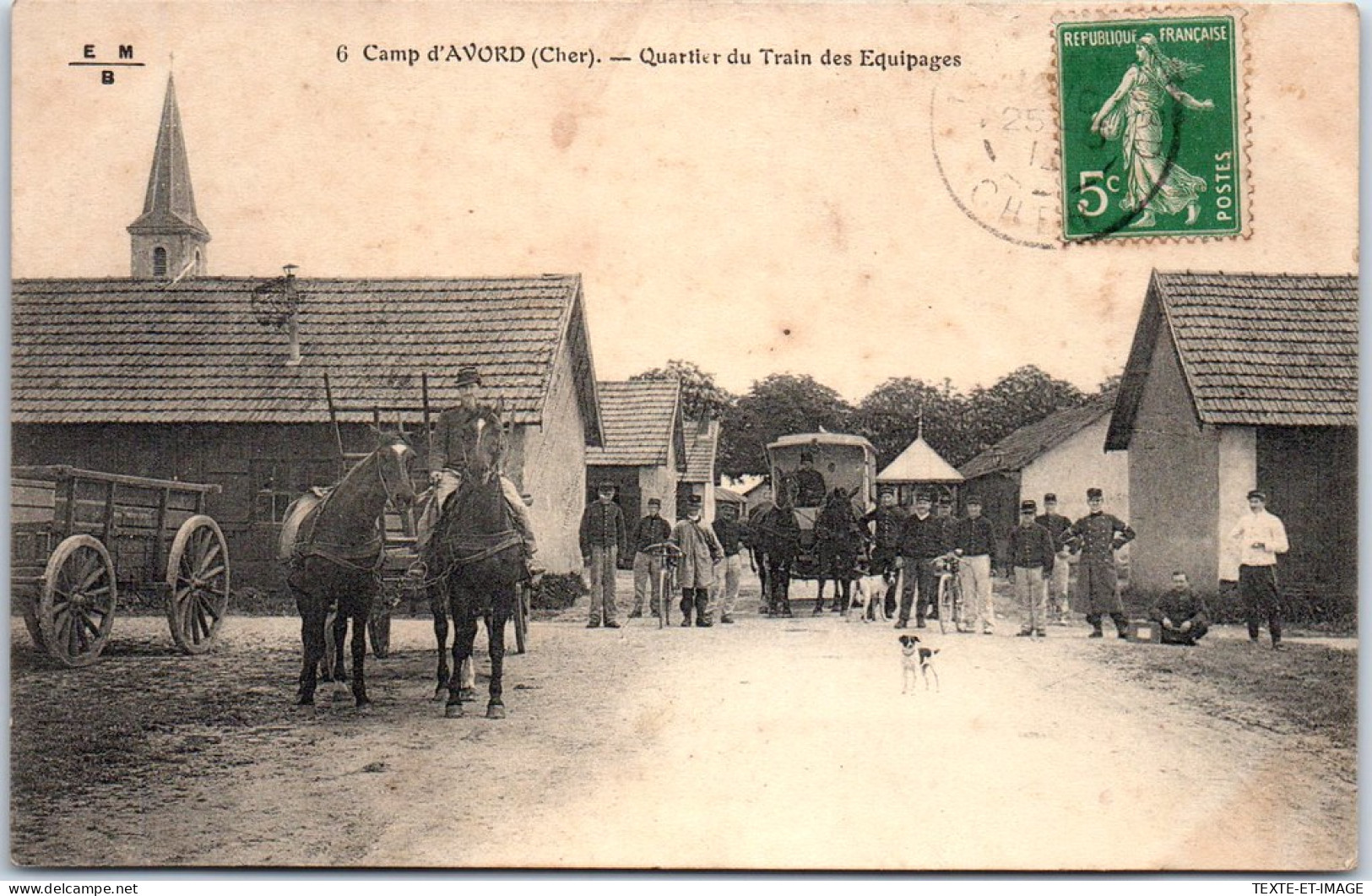 18 AVORD - Le Camp, Quartier Du Train Des Equipages. - Avord