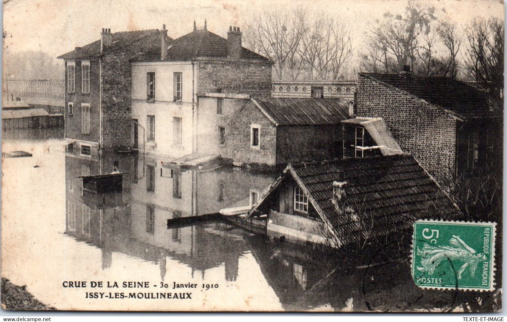 92 ISSY LES MOULINEAUX - Vue Lors De La Crue De 1910 - Issy Les Moulineaux