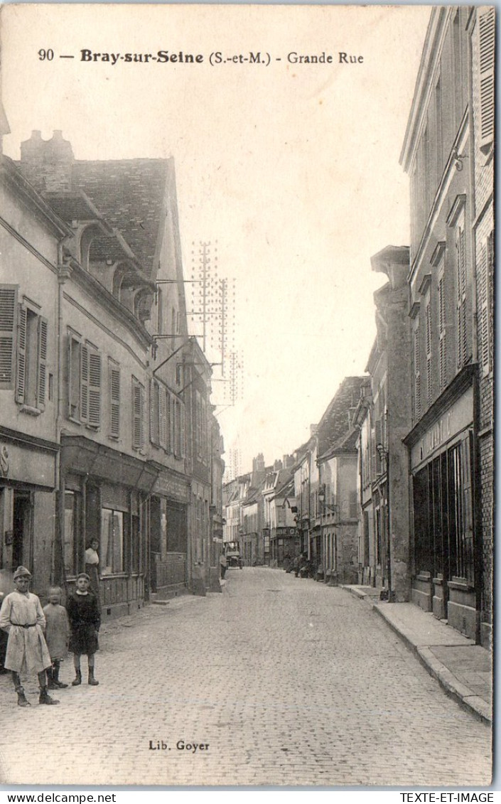 77 BRAY SUR SEINE - Vue De La Grande Rue - Bray Sur Seine