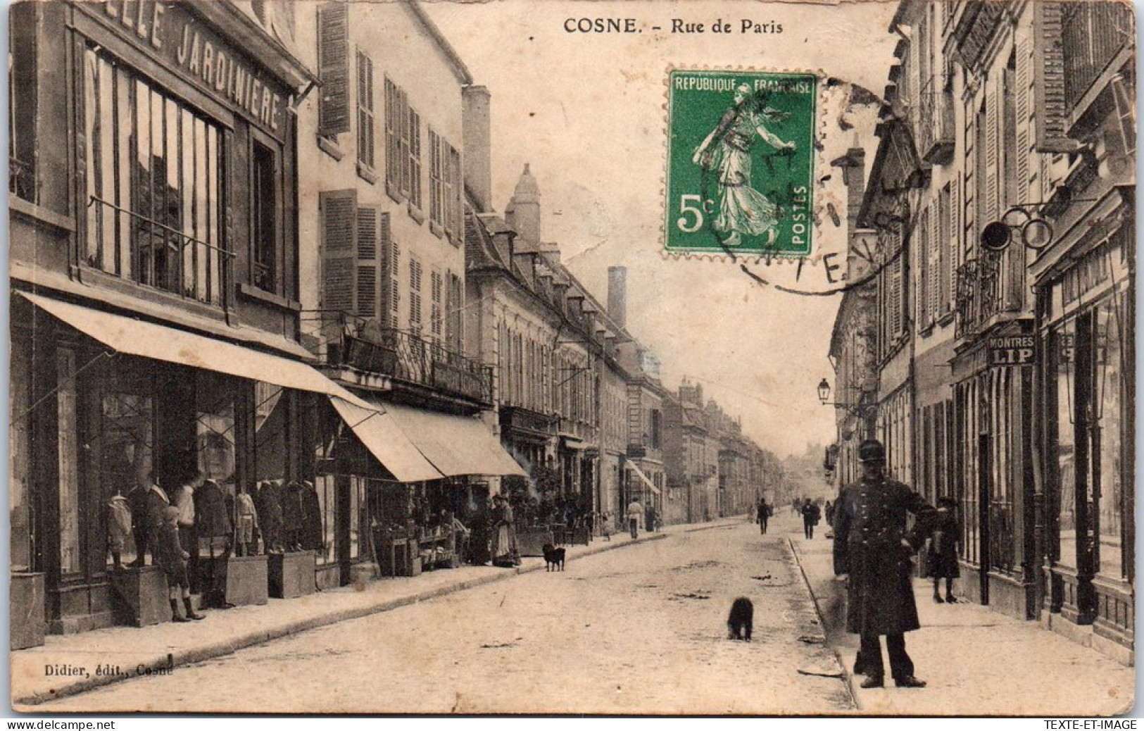 58 COSNE - La Rue De Paris. - Cosne Cours Sur Loire