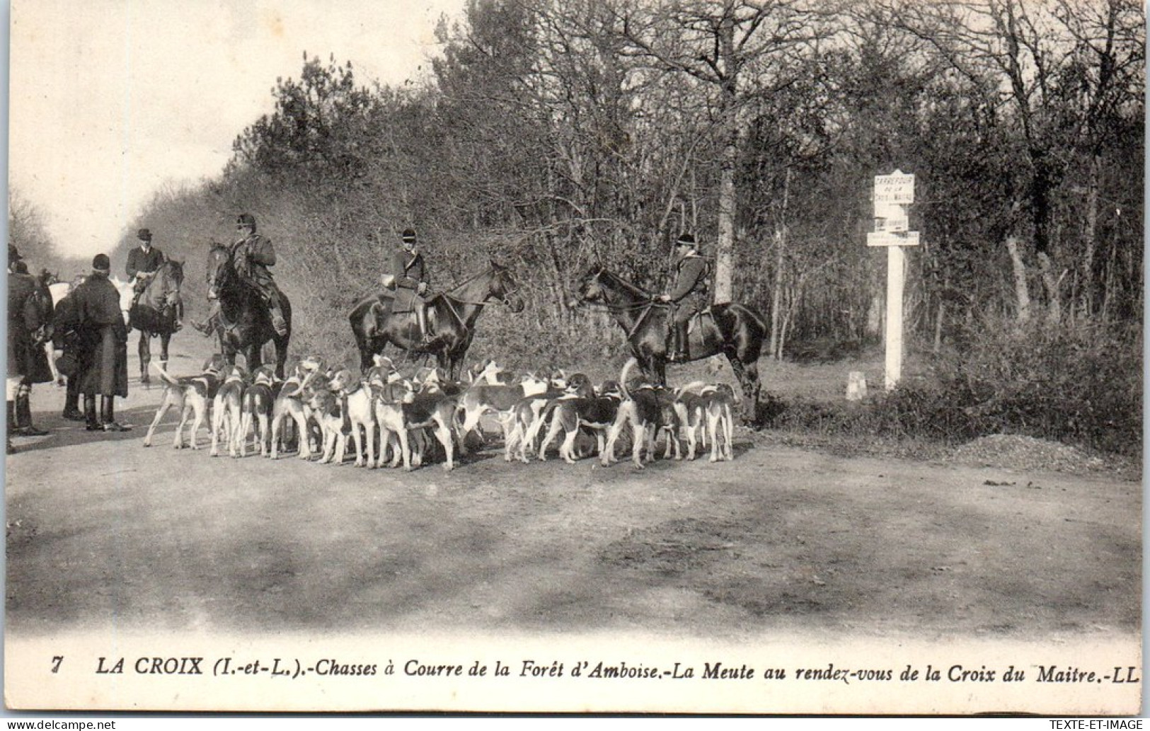 37 LA CROIX - Chasse A Courre, Rendez Vous De La Croix Du Maitre  - Sonstige & Ohne Zuordnung