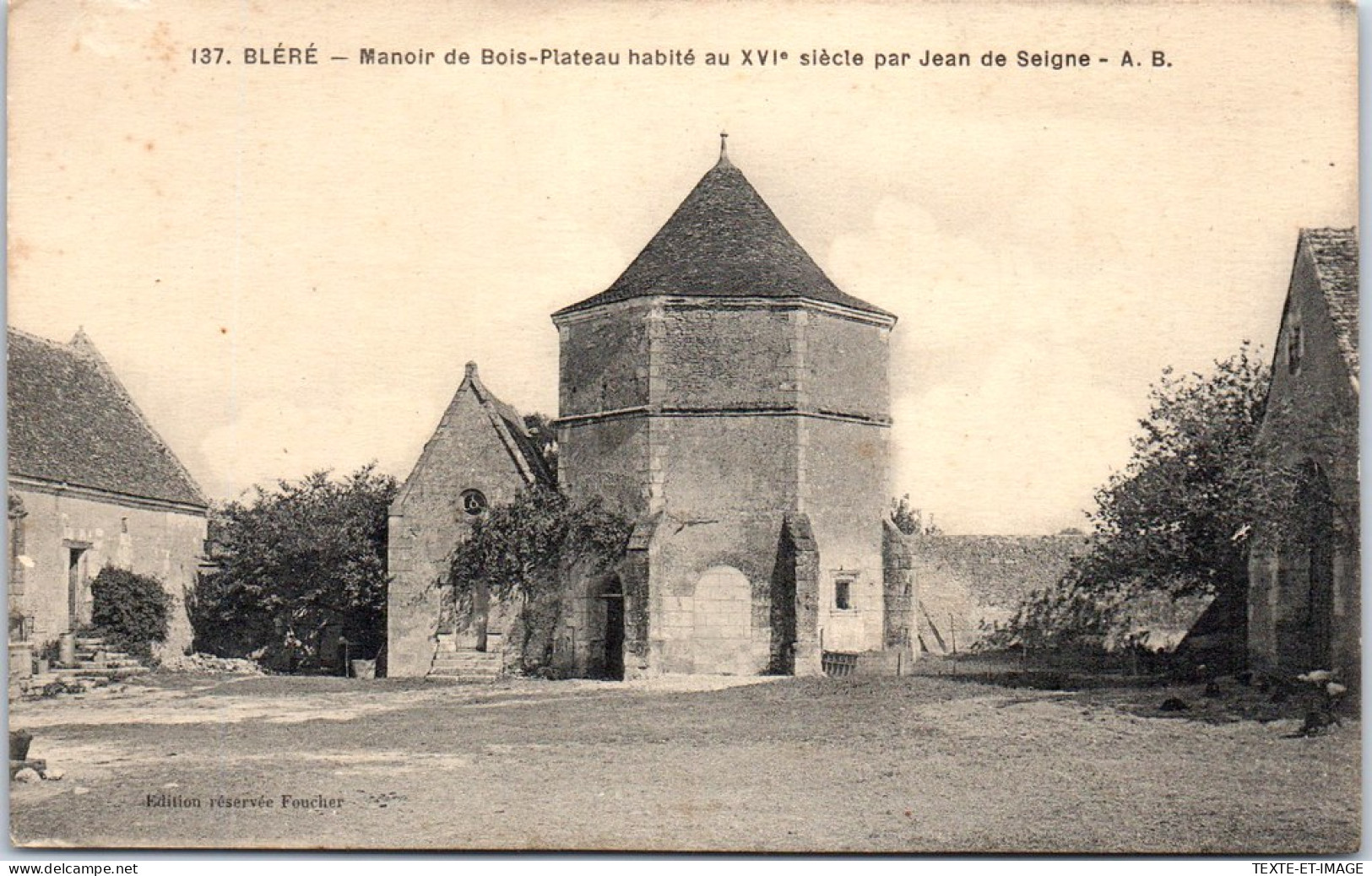 37 BLERE - Manoir De Bois Plateau. - Bléré