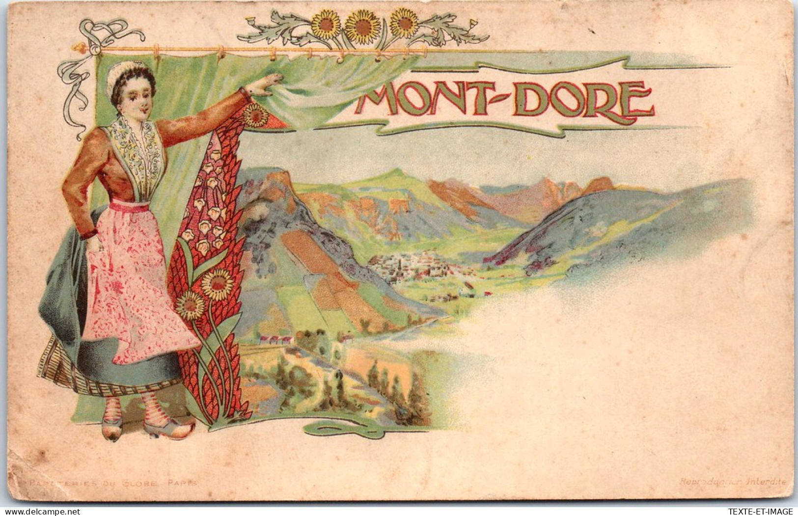 63 LE MONT DORE - Carte Souvenir Type Gruss -  - Le Mont Dore