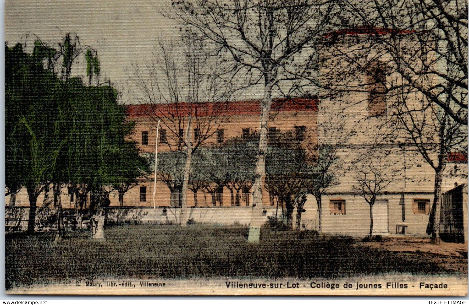 47 VILLENEUVE SUR LOT - Facade Du College De Jeunes Filles  - Villeneuve Sur Lot