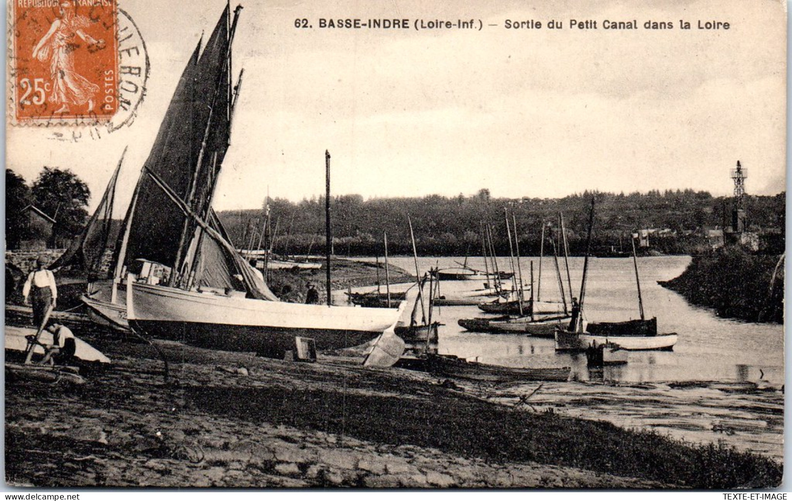 44 BASSE INDRE - Sortie Du Petit Canal Dans La Loire. - Other & Unclassified