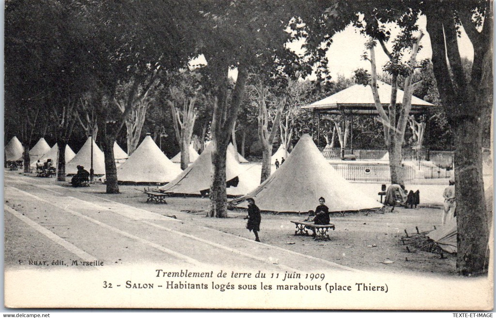 13 SALON DE PROVENCE - Tentes Apres Le Tremblement De Terre  - Sonstige & Ohne Zuordnung