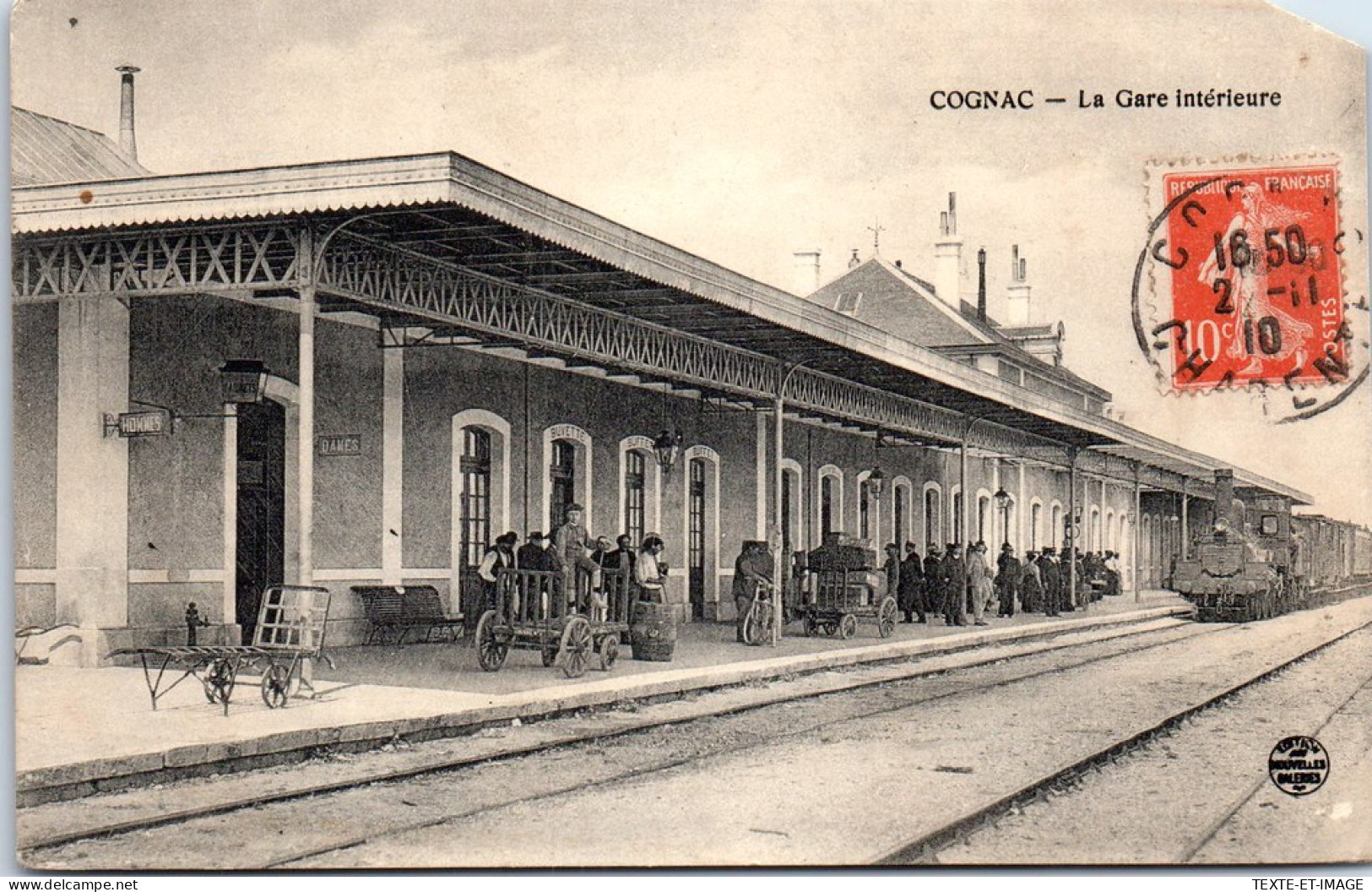 16 COGNAC - Interieur De La Gare (manque En Haut)  - Cognac