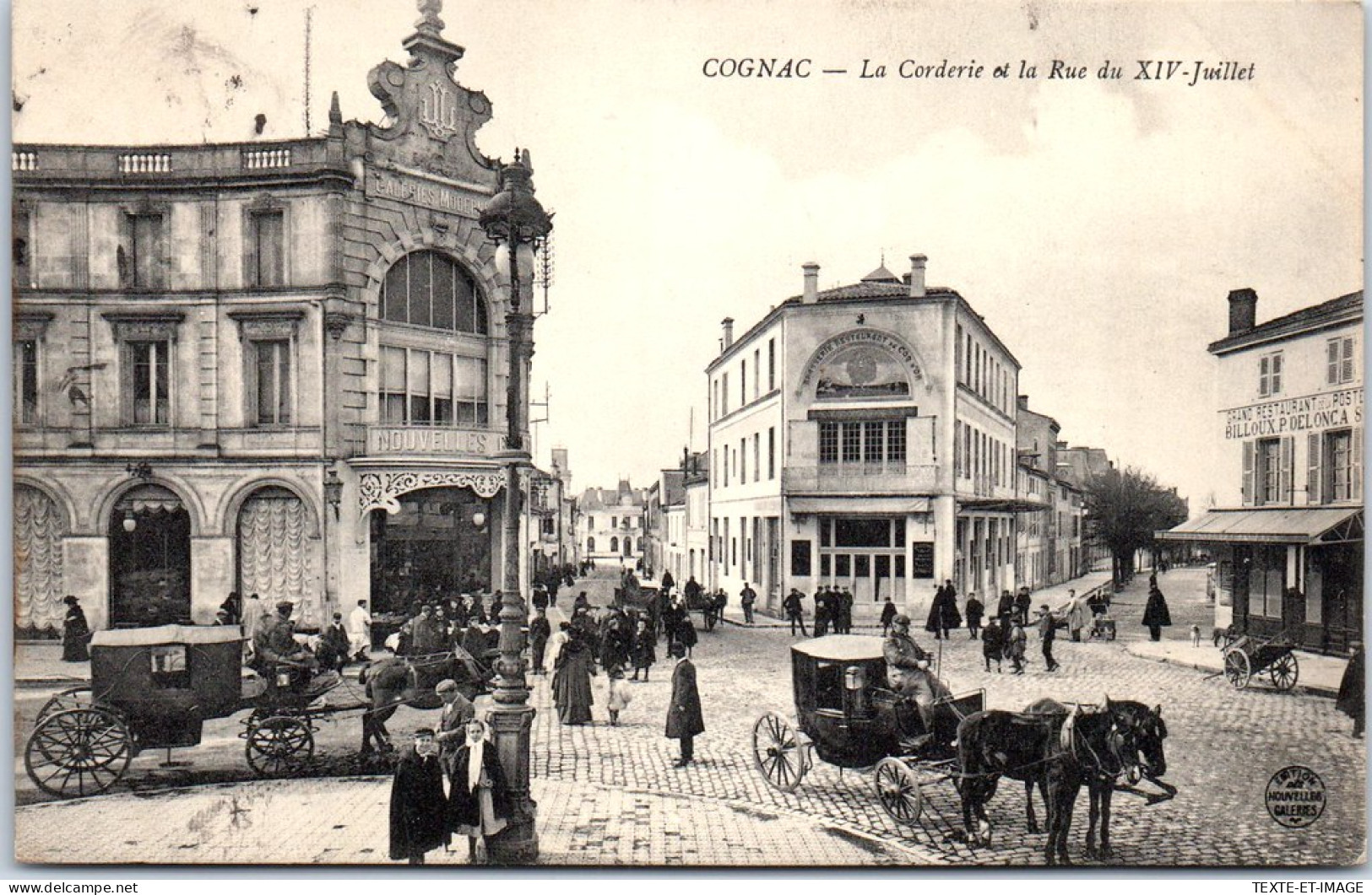 16 COGNAC - La Corderie Et La Rue Du XIV Juillet -  - Cognac