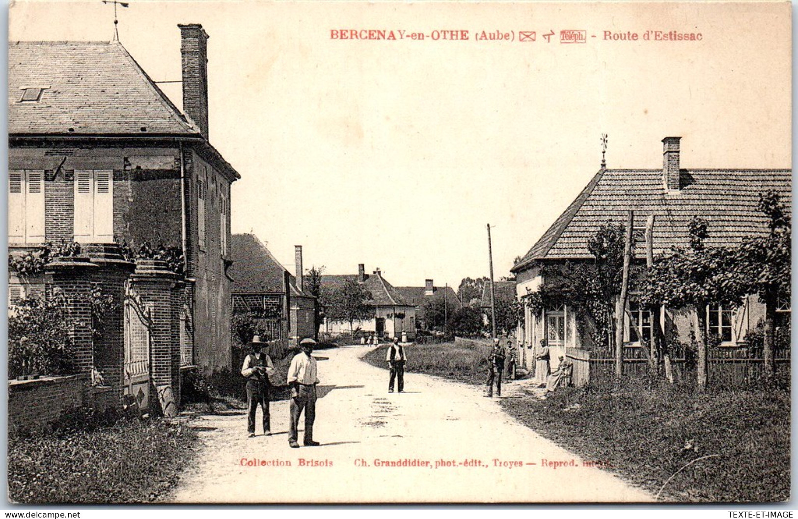 10 BERCENAY EN OTHE - Route D'estissac (pli A Droite) - Autres & Non Classés