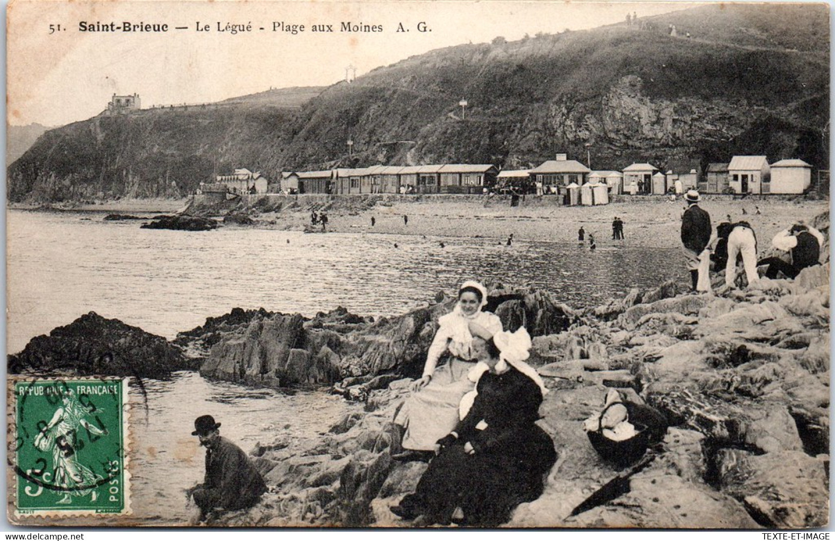 22 SAINT BRIEUC - Le Legue, La Plage Aux Moines. - Saint-Brieuc