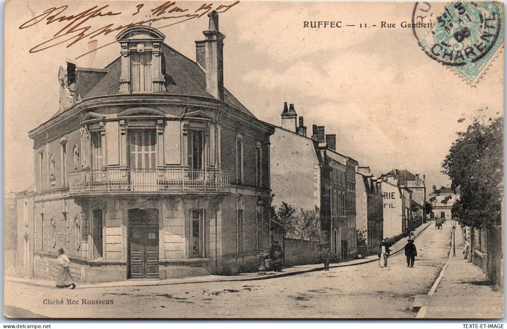 16 RUFFEC - La Rue Gambetta -  - Other & Unclassified