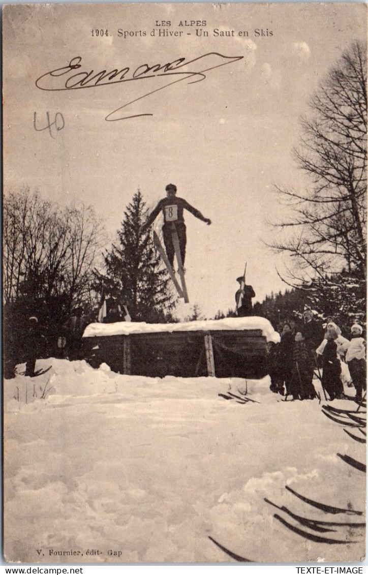 05 Les Sports D'hiver, Un Saut En Skis. - Autres & Non Classés