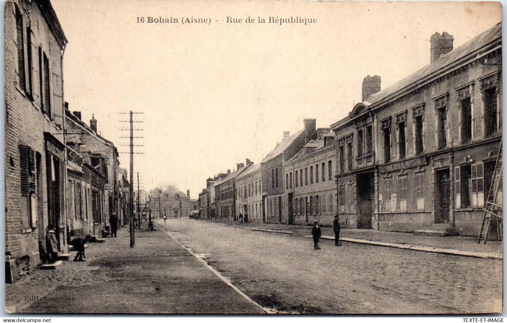 02 BOHAIN - La Rue De La Republique. - Sonstige & Ohne Zuordnung