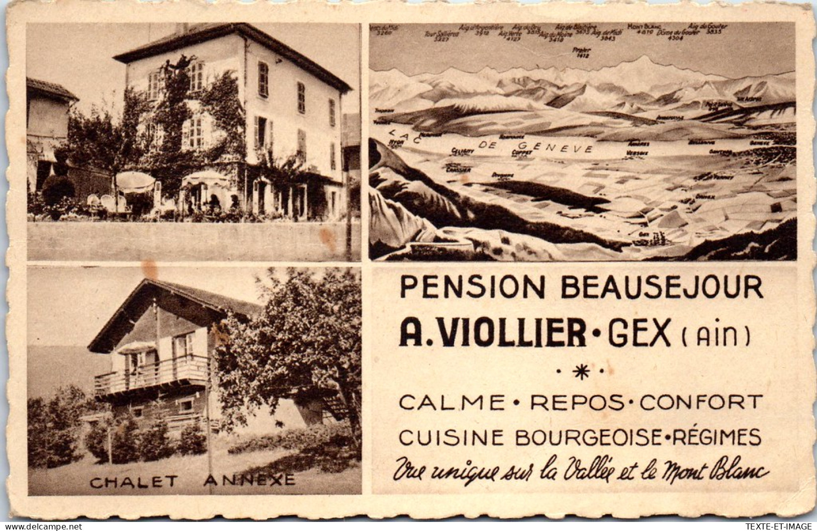 01 GEX - Pension Beausejour A VIOLLIER - Non Classés