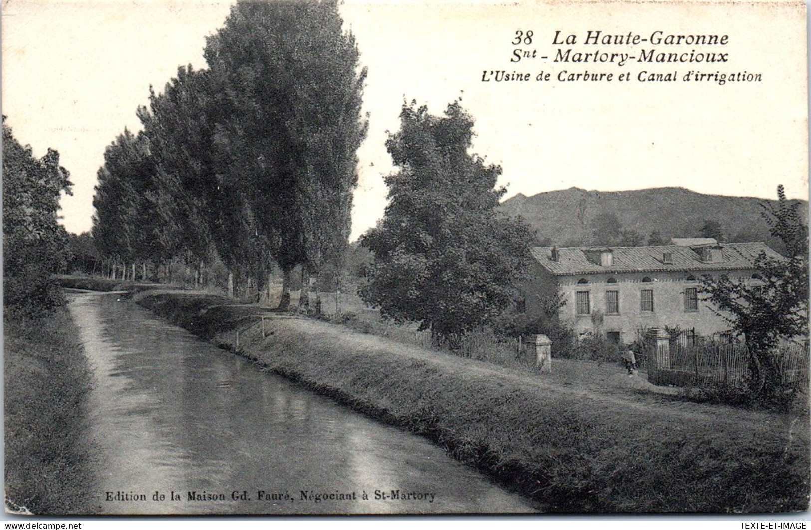 31 SAINTE MARTORY MANCIOUX - L'usine  De Carbure Et Canal - Sonstige & Ohne Zuordnung