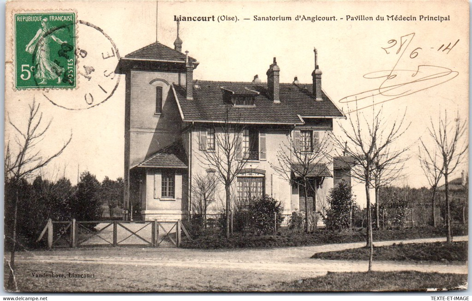 60 LIANCOURT - Sanatorium D'angicourt, Pavillon Du Medecin  - Liancourt