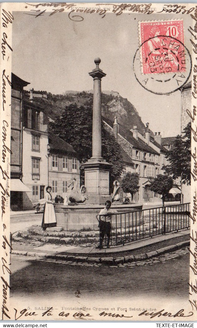 39 SALINS LES BAINS - Fontaine Des Cygnes. - Autres & Non Classés