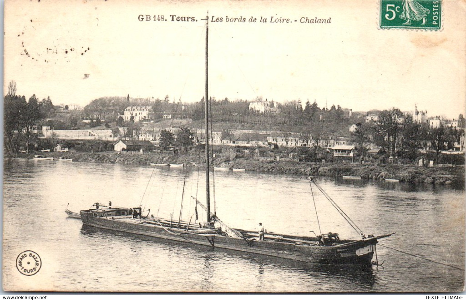 37 TOURS - Les Bords De Loire, Un Chaland. - Tours