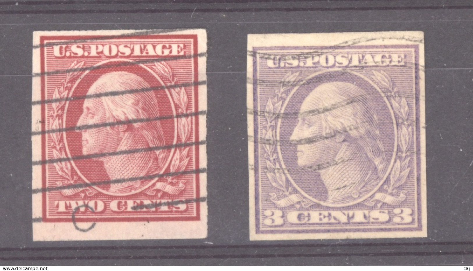 USA  :  Yv  168D-69D  (o)   Non Dentelés - Used Stamps