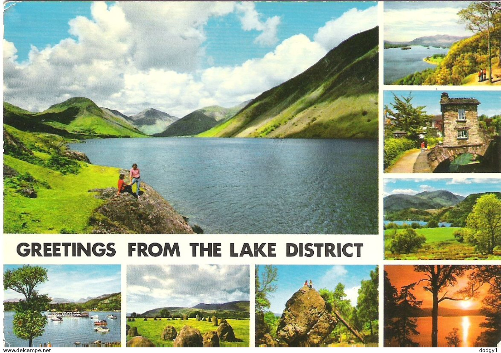 SCENES FROM THE LAKE DISTRICT, CUMBIA, ENGLAND. USED POSTCARD My7 - Andere & Zonder Classificatie