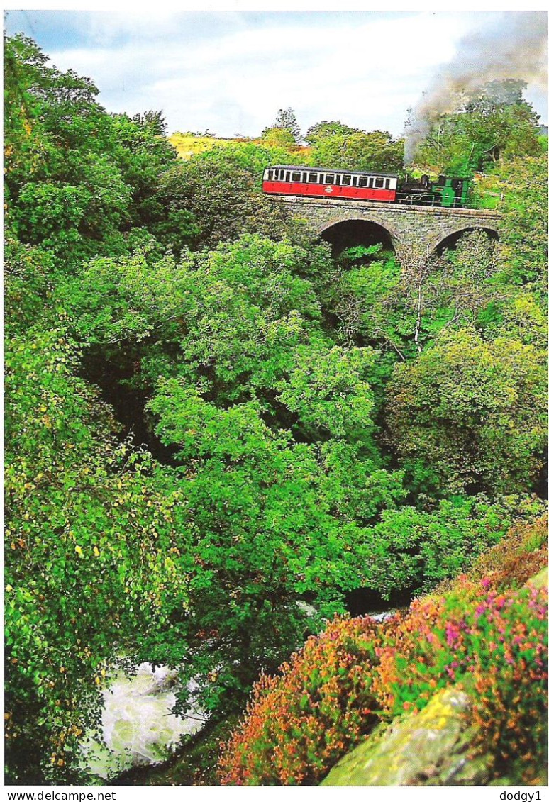 THE VIADUCT, SNOWDEN MOUNTAIN RAILWAY, WALES. UNUSED POSTCARD My7 - Funicolari