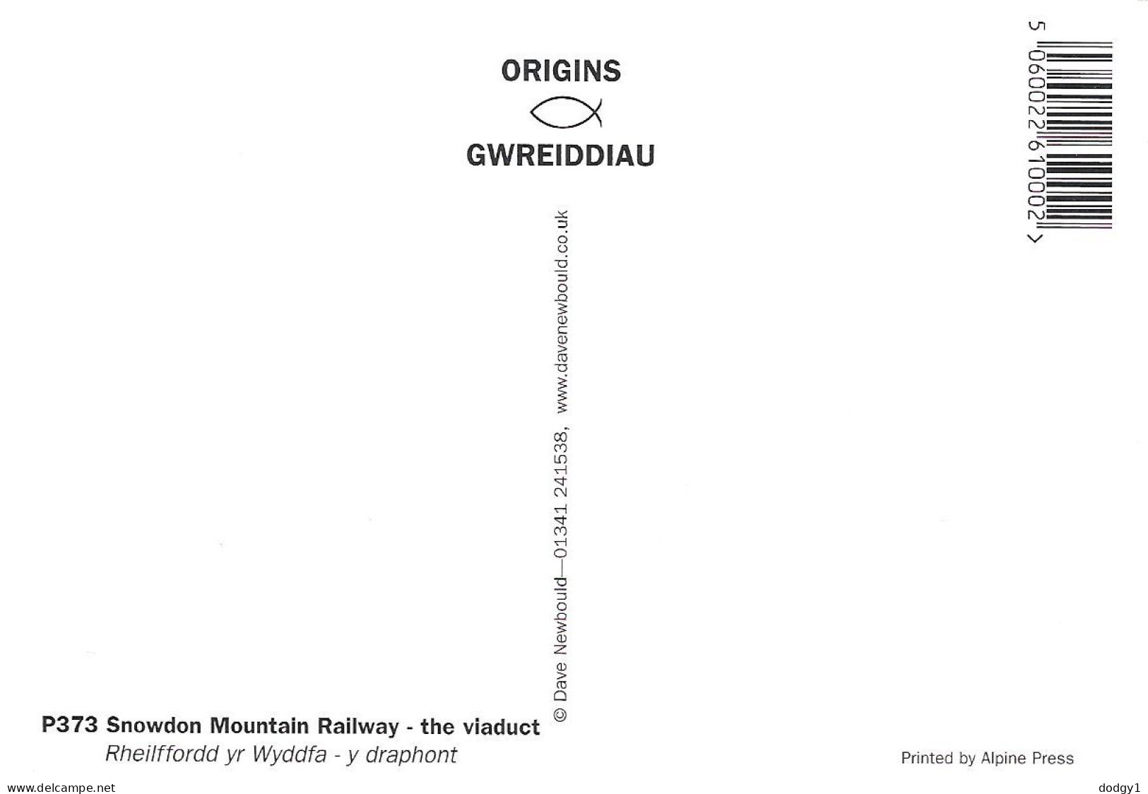 THE VIADUCT, SNOWDEN MOUNTAIN RAILWAY, WALES. UNUSED POSTCARD My7 - Funiculares