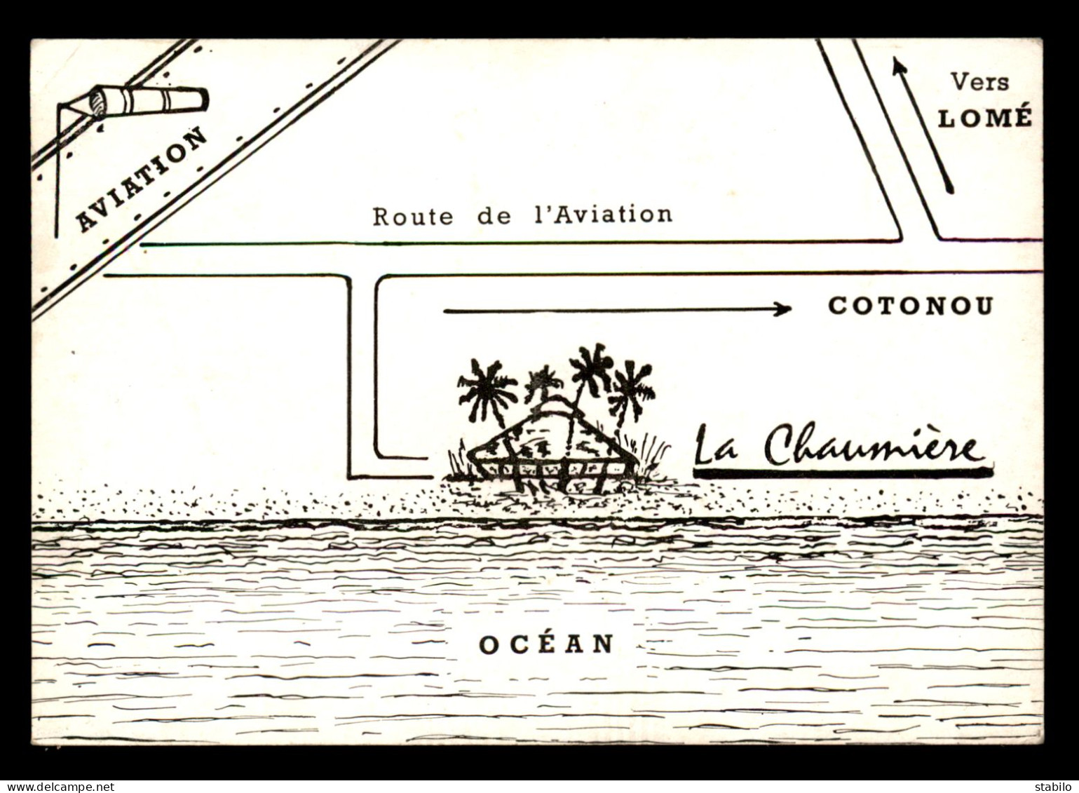 TOGO - COTONOU - LA CHAUMIERE - CARTE ILLUSTREE - Togo