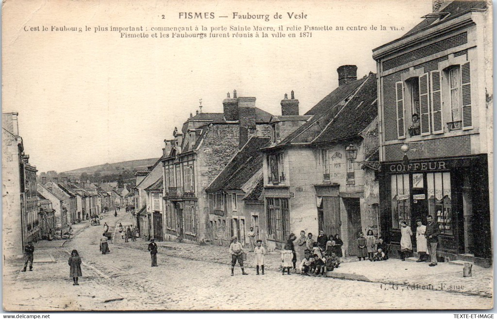 51 FISMES - Le Faubourg De Vesle - Fismes