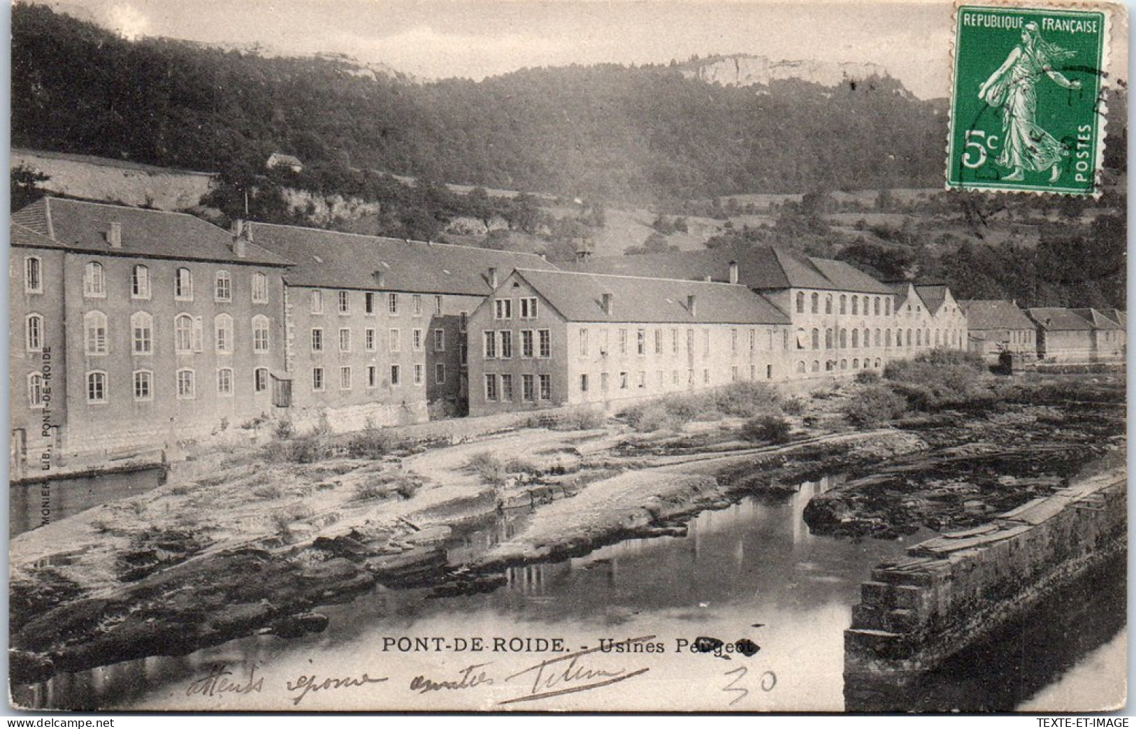 25 PONT DE ROIDE - Vue Sur Les Usines. - Autres & Non Classés