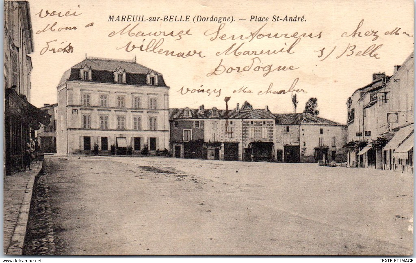 24 MAREUIL SUR BELLE - Vue De La Place Saint Andre. - Other & Unclassified