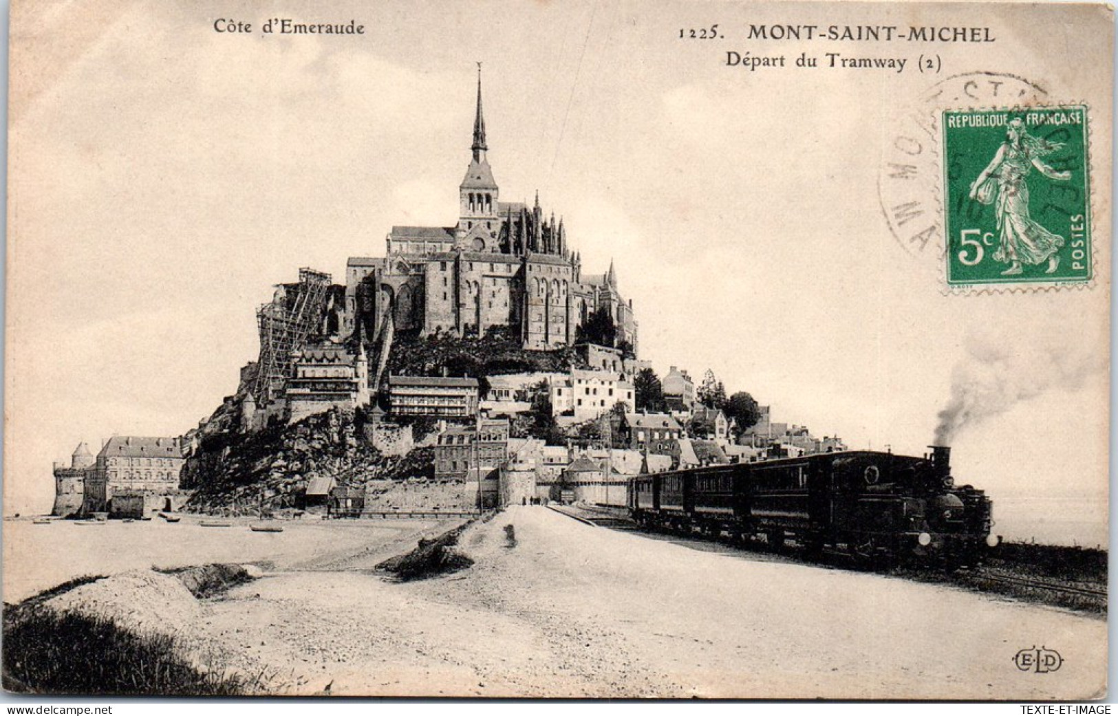 50 LE MONT SAINT MICHEL - Depart Du Tramway  - Andere & Zonder Classificatie