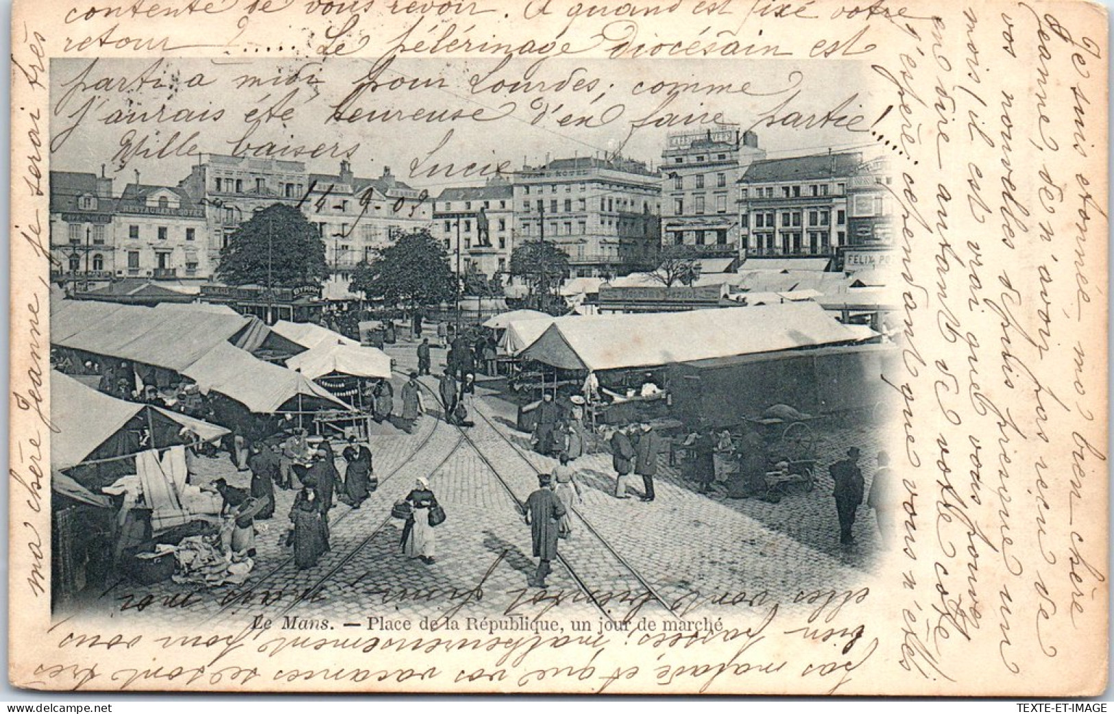 73 LE MANS - La Place De La Republique, Jour De Marche  - Sonstige & Ohne Zuordnung