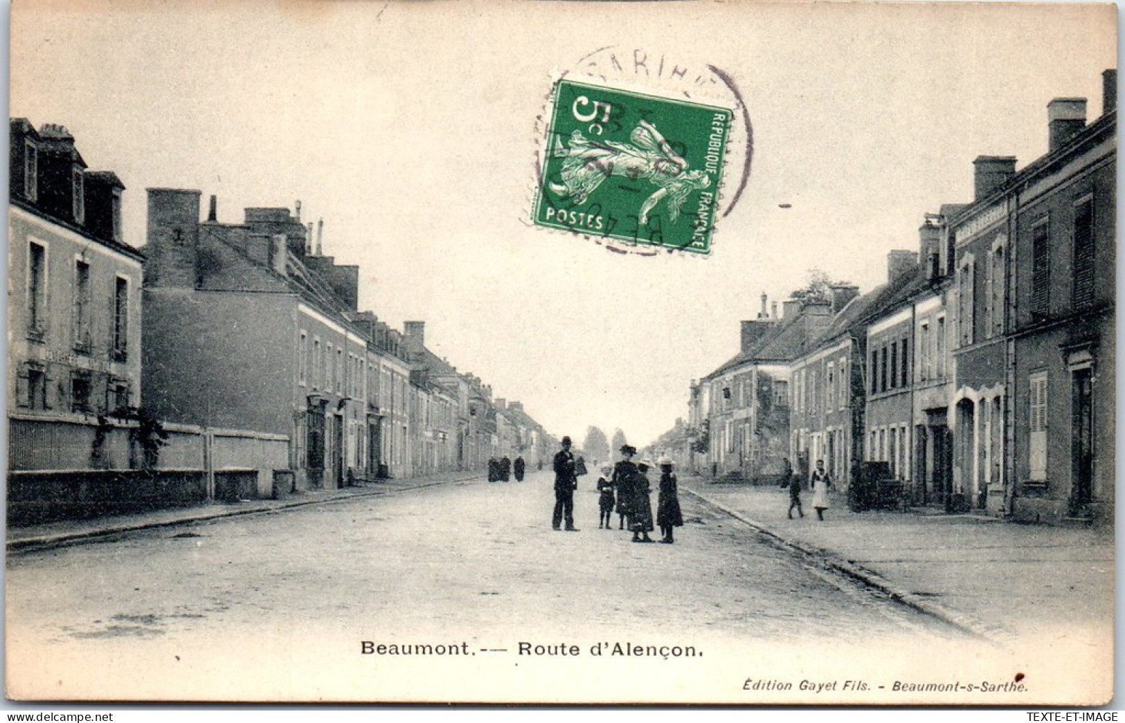 72 BEAUMONT - La Route D'alencon  - Beaumont Sur Sarthe