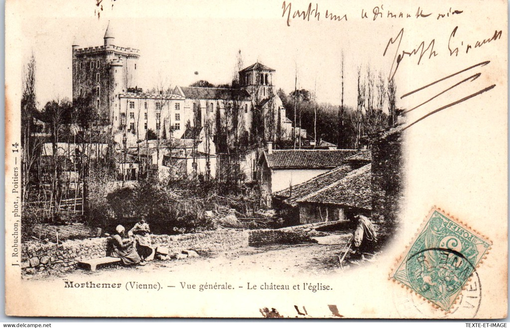 86 MORTHEMER - Vue Generale, Eglise & CHATEAU. - Other & Unclassified