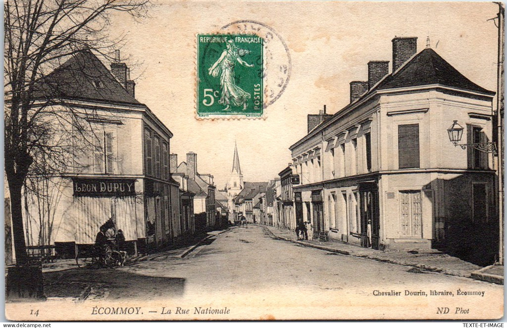 72 ECOMMOY - La Rue Nationale, Perspective  - Ecommoy