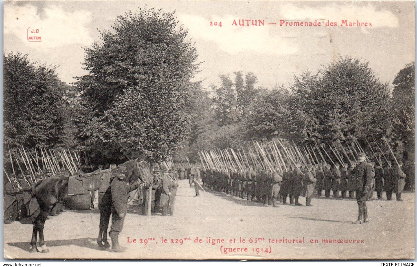 71 AUTUN - Promenade Des Marbres, Le 229e De Lignre  - Autun