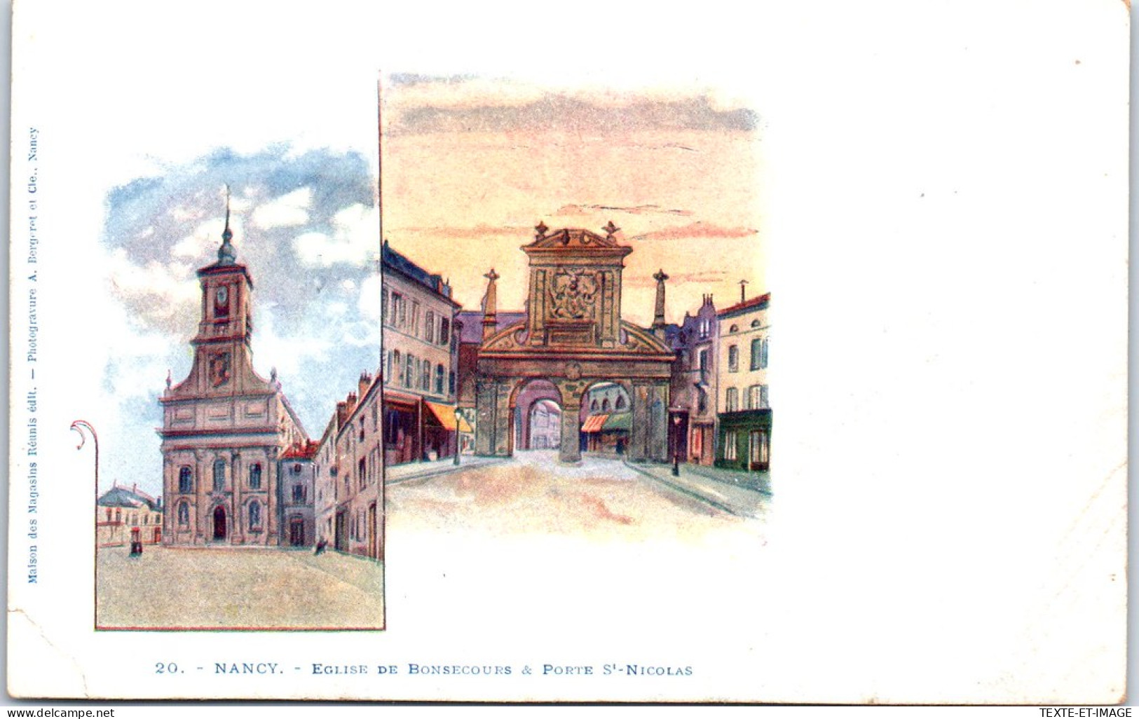 54 NANCY - Eglise Bonsecours & Porte Saint Nicolas  - Nancy