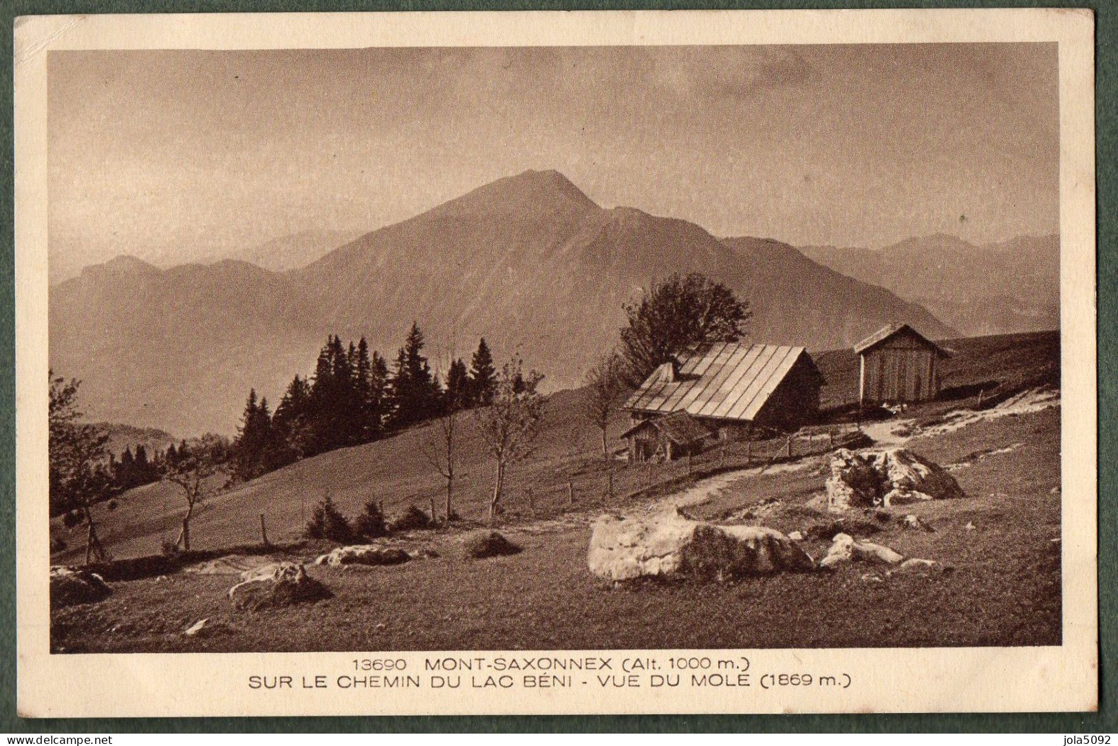 74 + Mont Saxonnex Sur Le Chemin Du Lac Béni - Vue Du Mole - Other & Unclassified