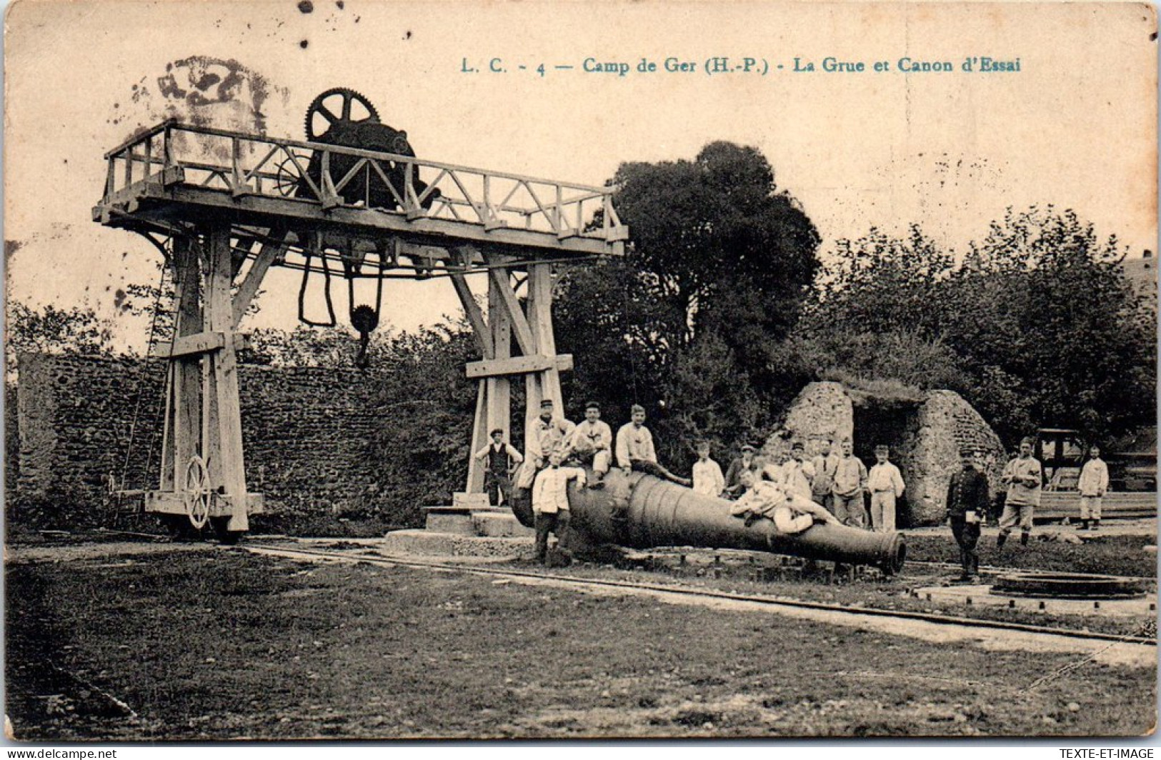 65 Camp De Ger, La Grue Et Canon D'essai - Otros & Sin Clasificación