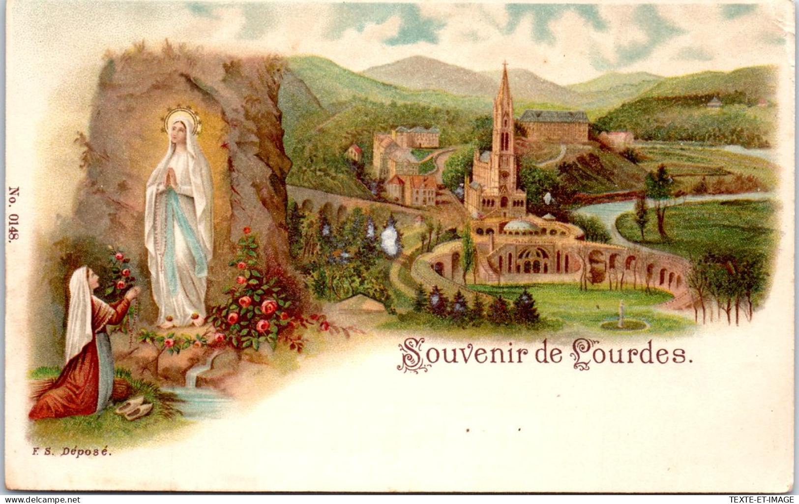 65 LOURDES - Un Souvenir De La Grotte  - Lourdes