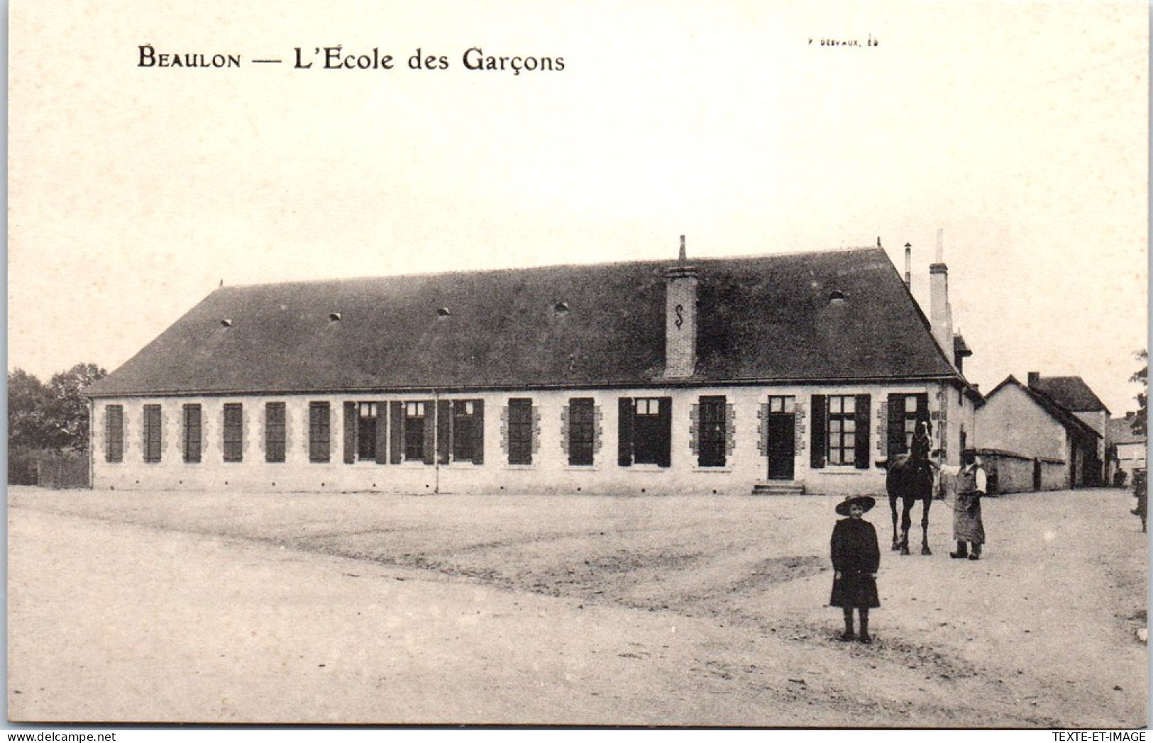 03 BEAULON - L'ecole Des Garcons. - Autres & Non Classés