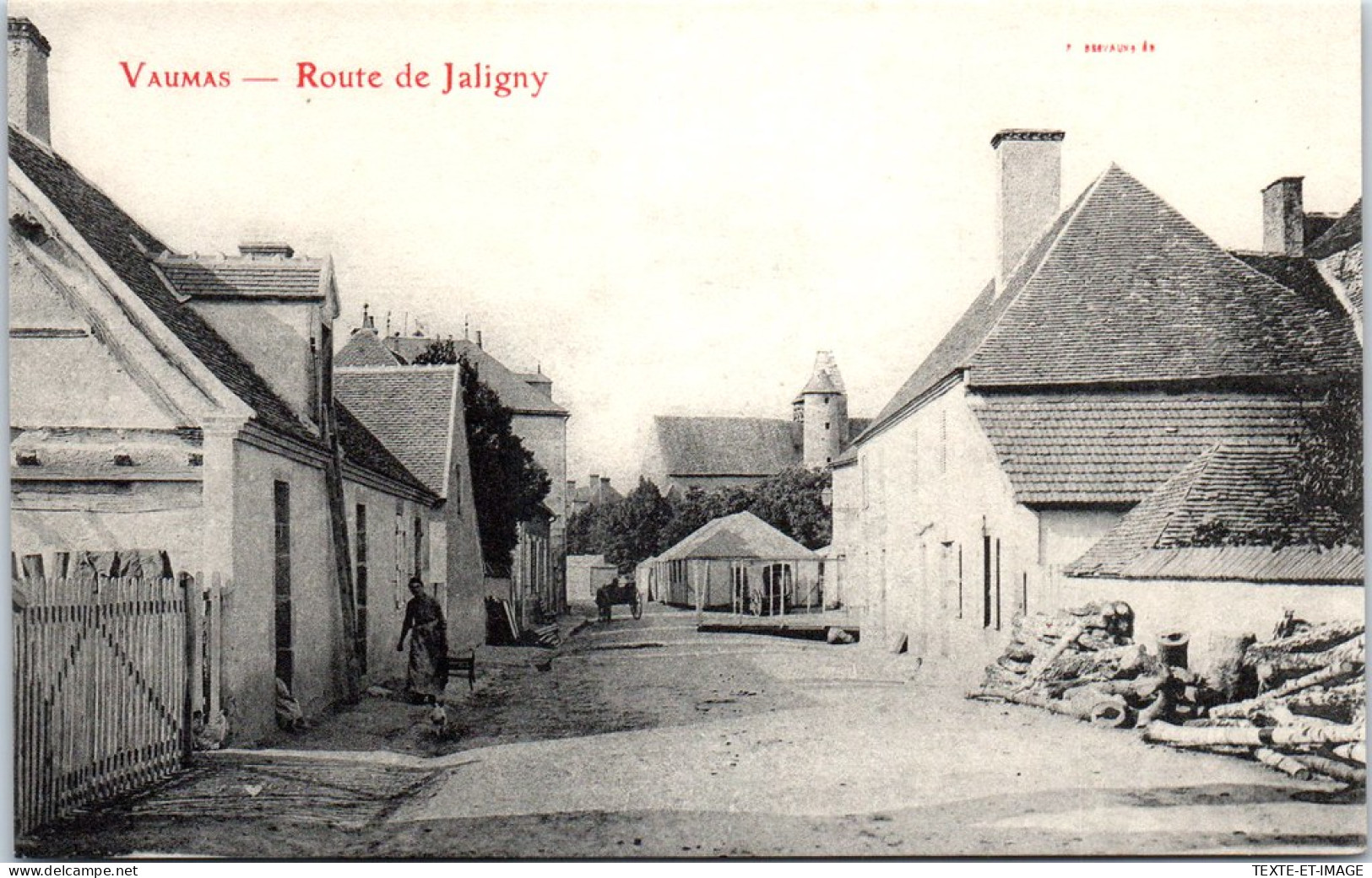 03 VAUMAS - La Route De Jaligny. - Other & Unclassified