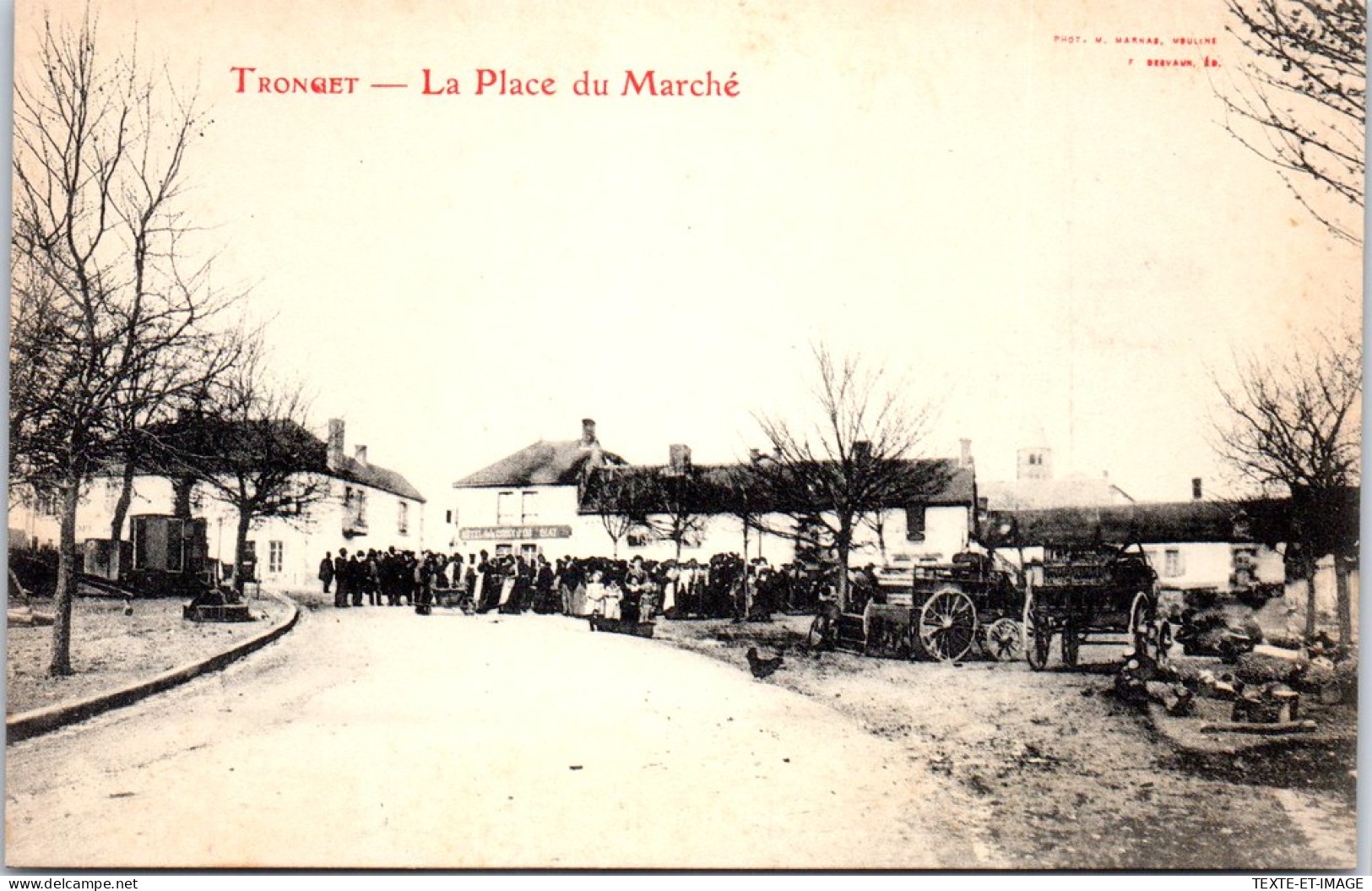 03 TRONGET - La Place Du Marche  - Other & Unclassified