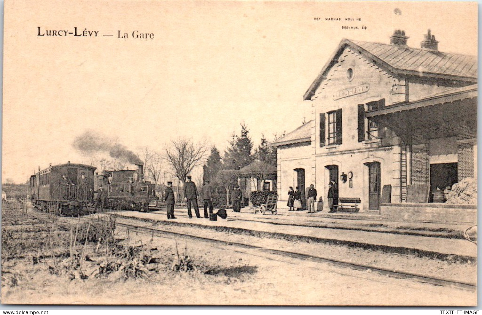 03 LURCY LEVY - La Gare (train) - Autres & Non Classés