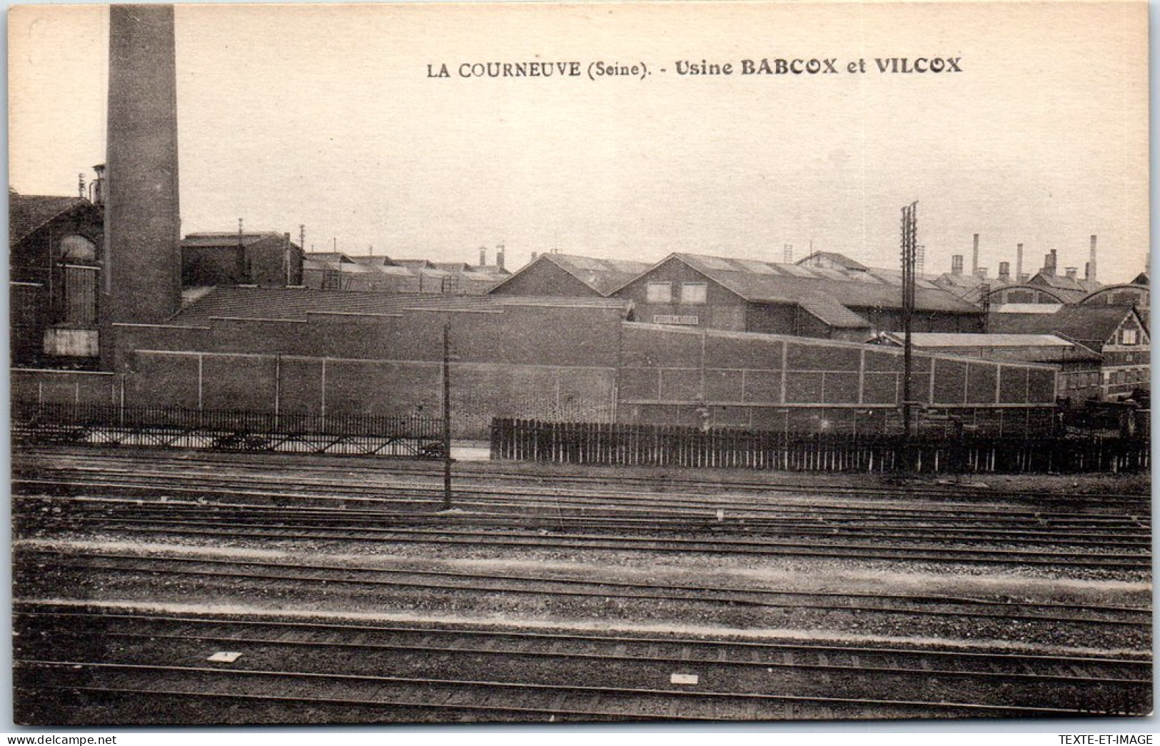 93 LA COURNEUVE - Usine BABCOX & VILCOX  - La Courneuve