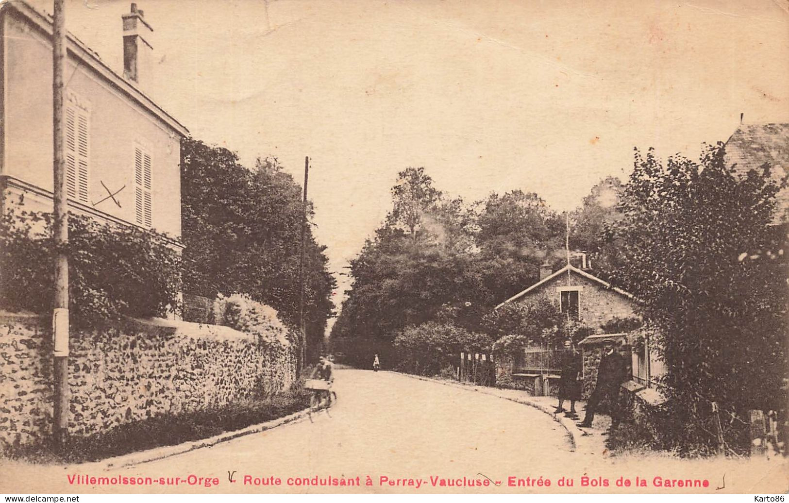 Villemoisson Sur Orge * Route Conduisant à Perray Vaucluse * Entrée Du Bois De La Garenne - Sonstige & Ohne Zuordnung